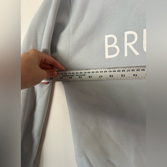 Sky Blue BRUNETTE Sweatshirt Brunette The Label Crew Neck Size M/L - Picture 6 of 6